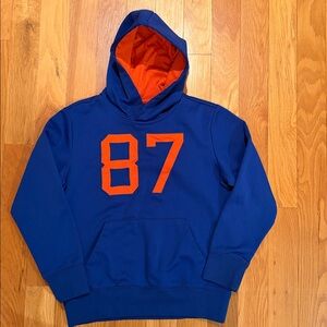 Boys 12 hoodie 87 sweatshirt blue orange Aeropostale PS Activate top shirt T tee